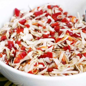 Sweet Red Pepper Cole Slaw